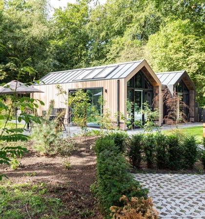 Residence Lage Vuursche Lodge Royal Eco 4 Personen Wellness Hottub Exterieur 2