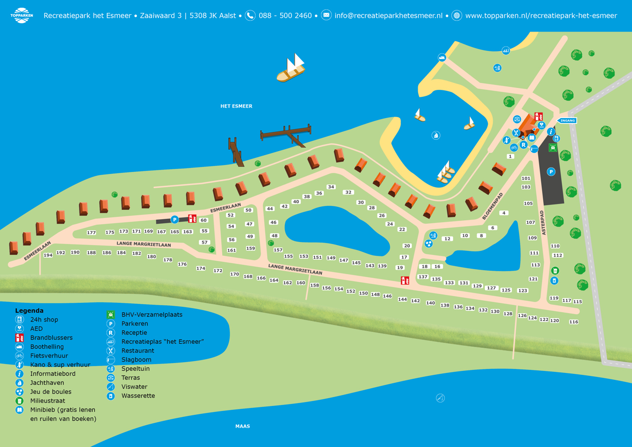 Park map of Recreatiepak het Esmeer