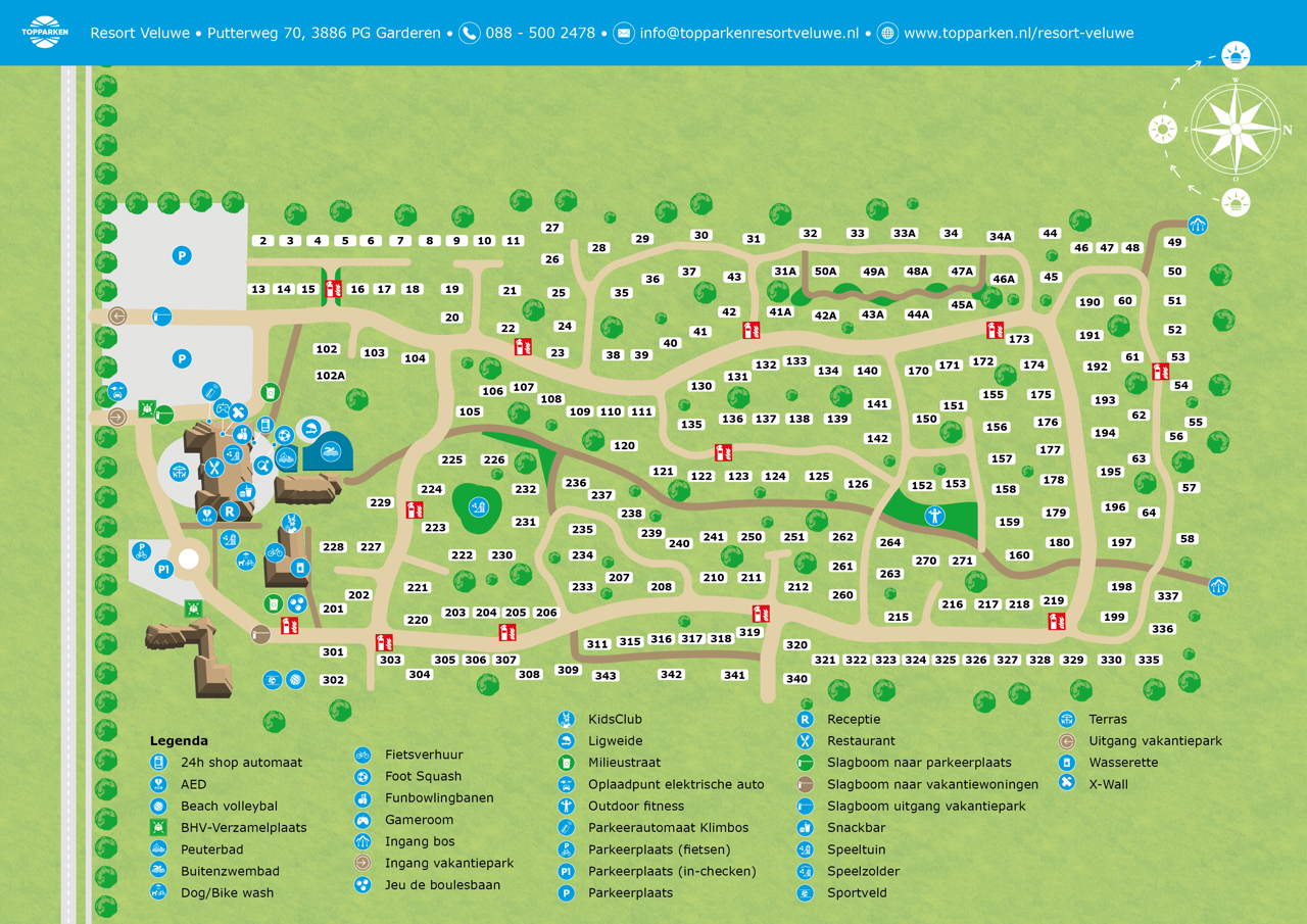 Map of Resort Veluwe