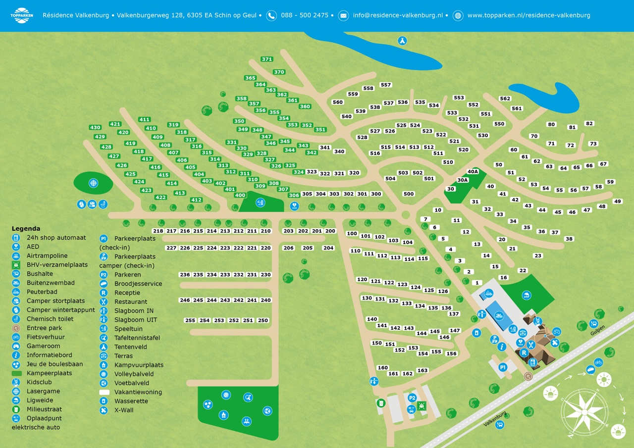 Park map of Résidence Valkenburg