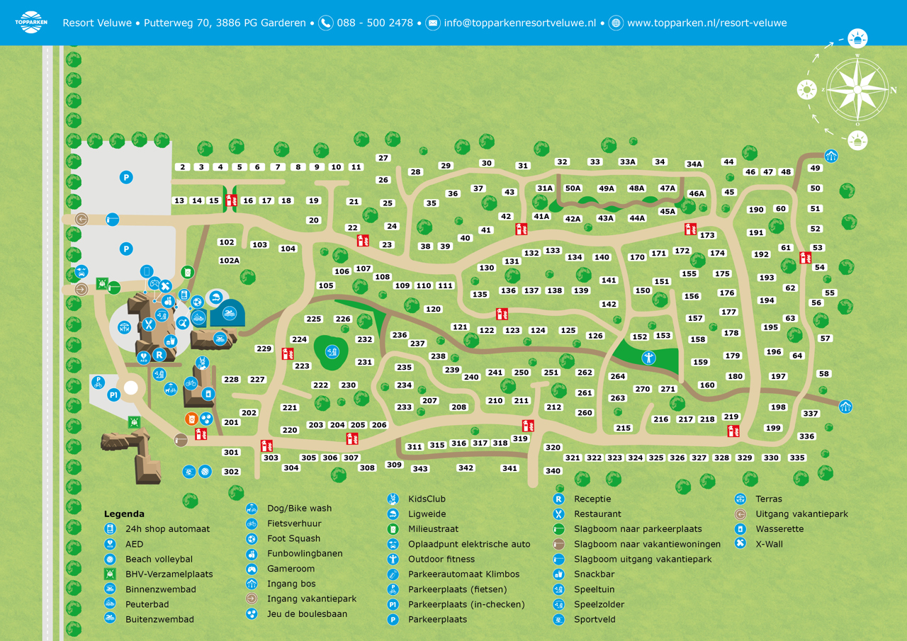 Map of Resort Veluwe