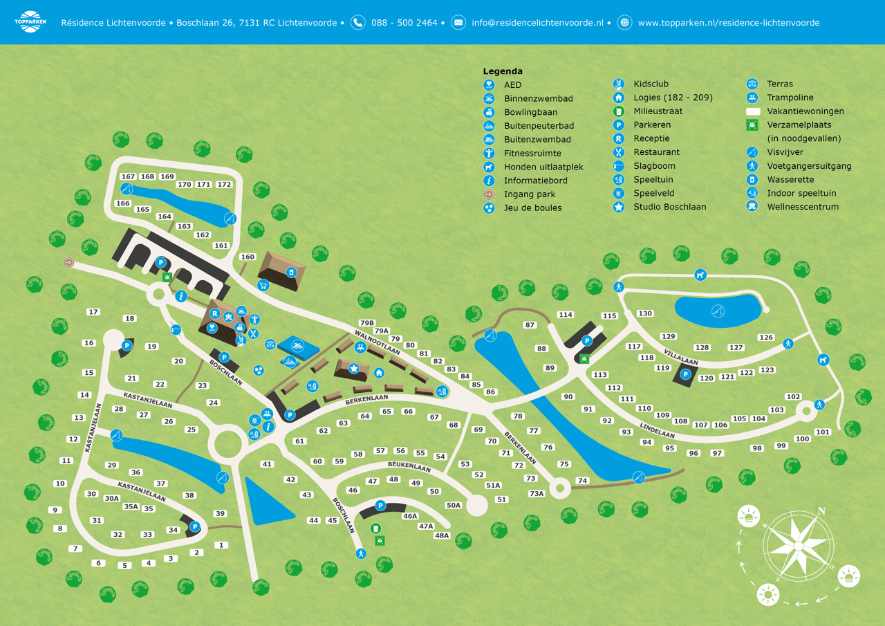 Park map of Résidence Lichtenvoorde