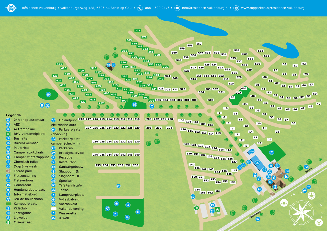 Park map of Résidence Valkenburg
